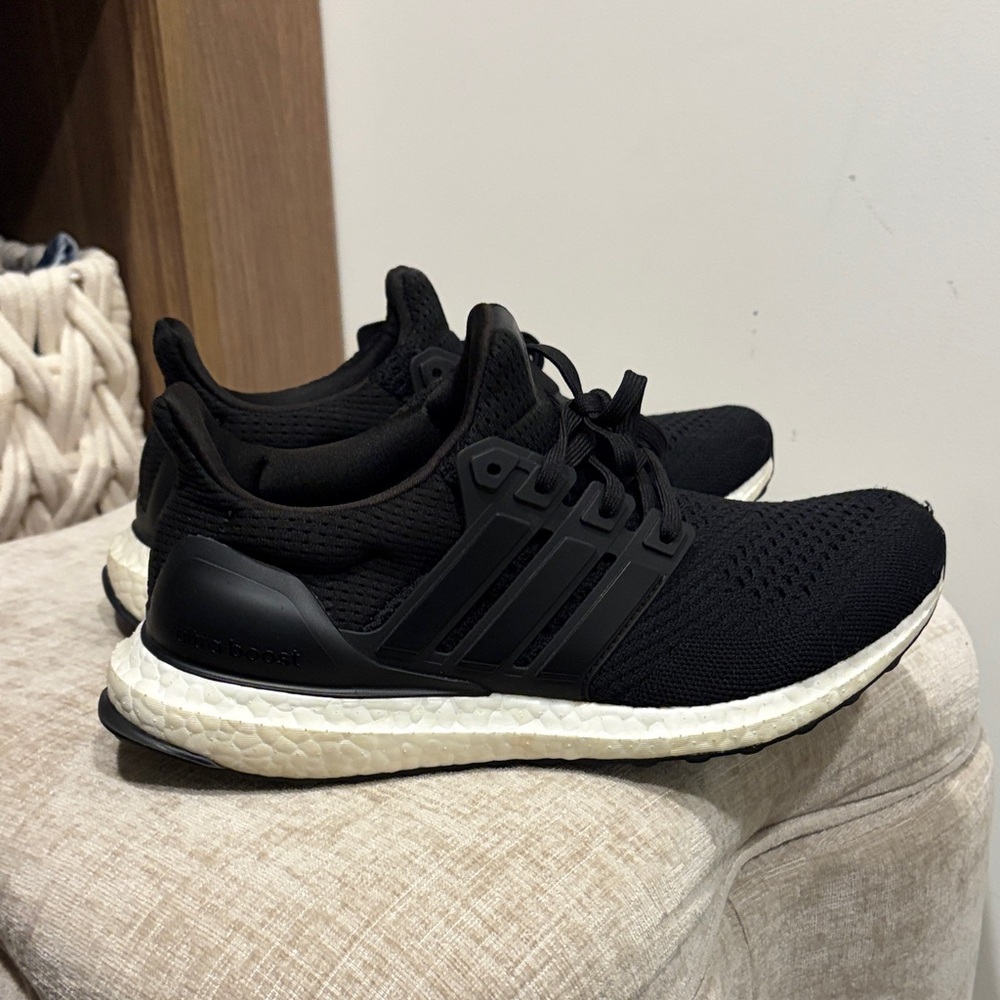 adidas Ultra Boost Black Knit Sneakers | Women 8.5 🤍 - Picture 1 of 8